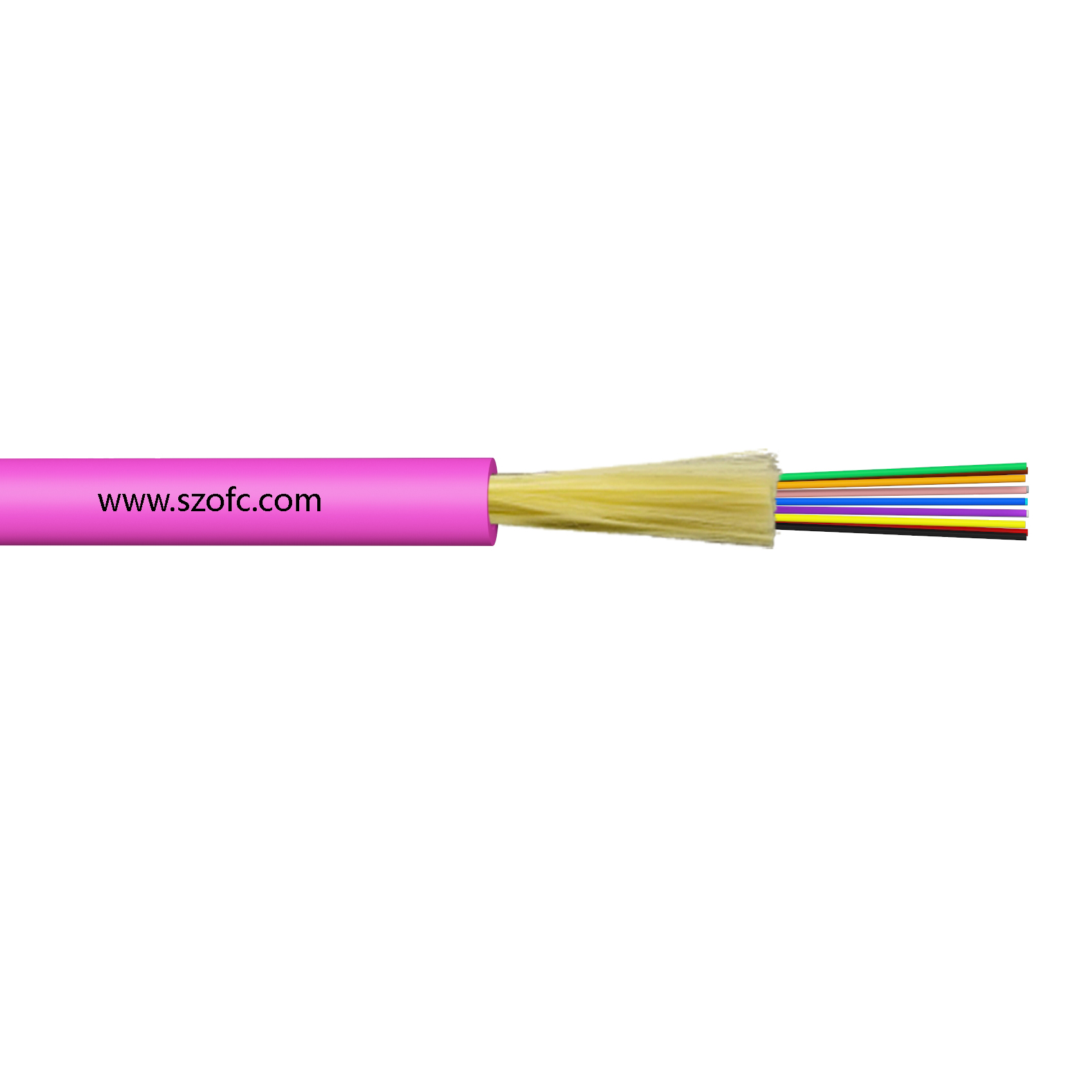 Indoor Multi-core Micro Fiber Optic Cable - GJFV(H) (≤24F)